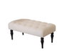 Atelier Del Sofa Banco de Terciopelo Crema 92x43x48cm
